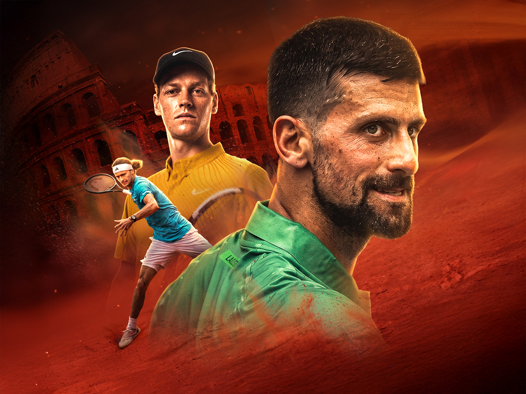 Day 1 - campo centrale of atp masters internazionali bnl d'italia 2026 banner