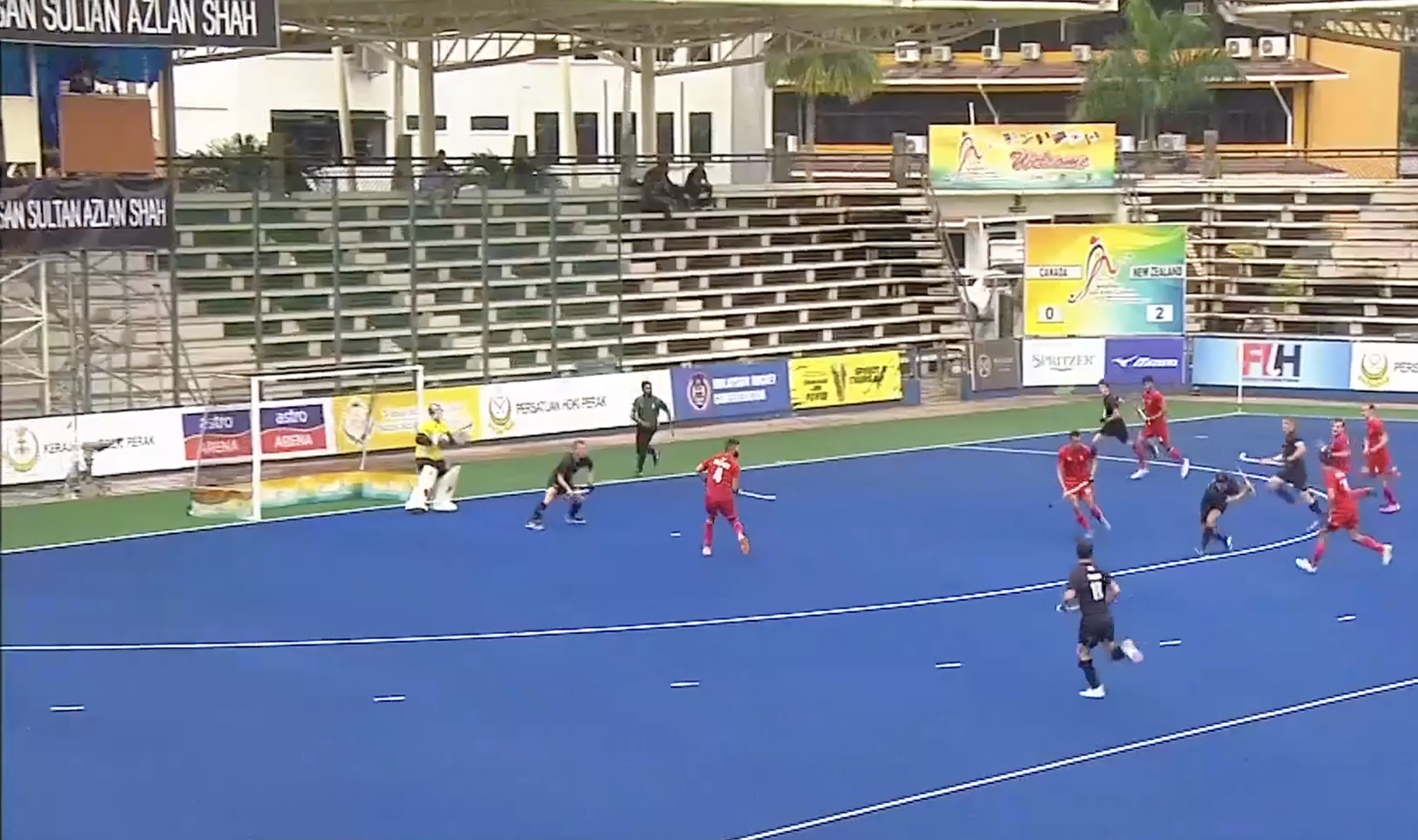 WHAT A GOAL! Houlbrooke netted a screamer against Canada