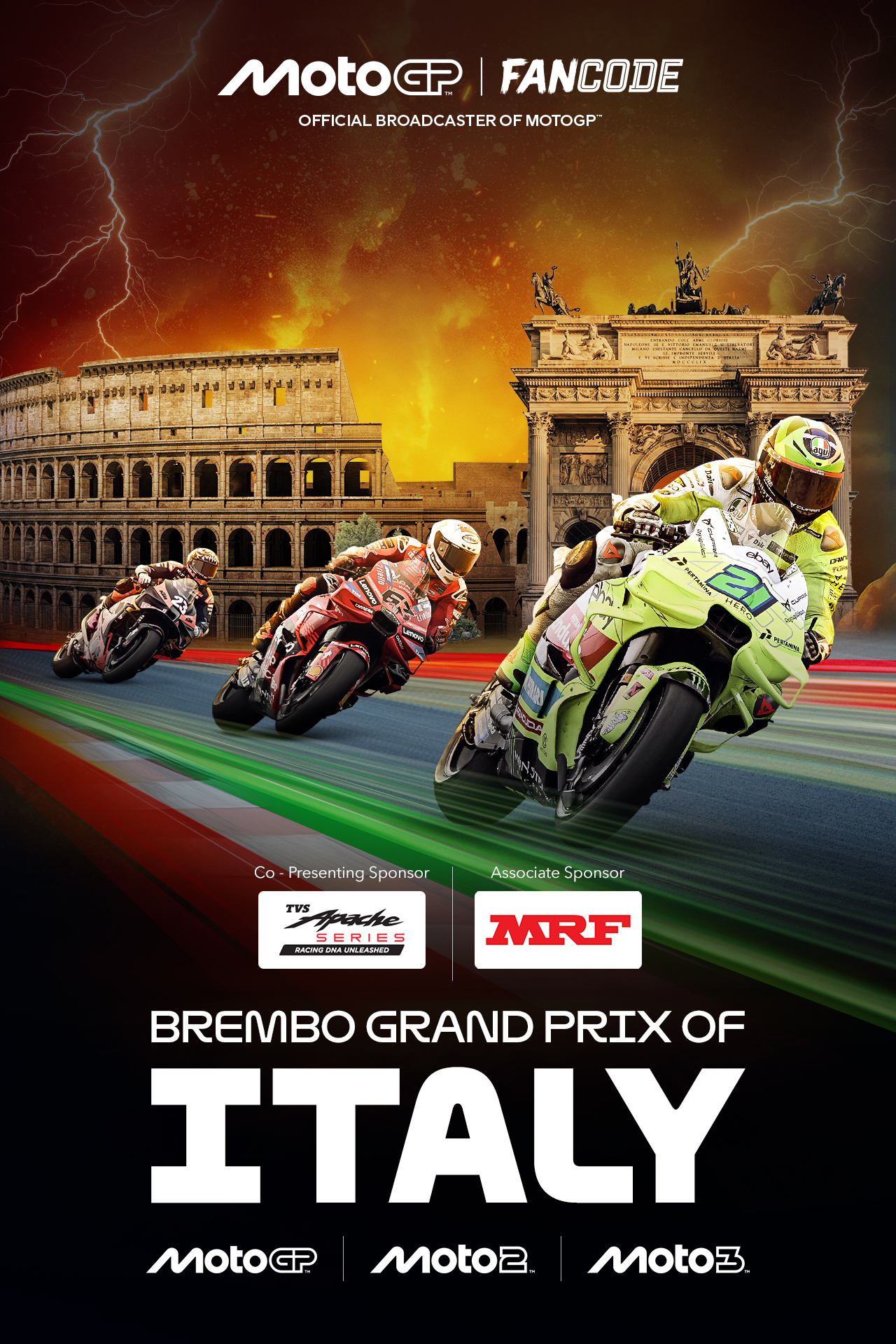 Brembo grand prix of italy motogp vertical banner