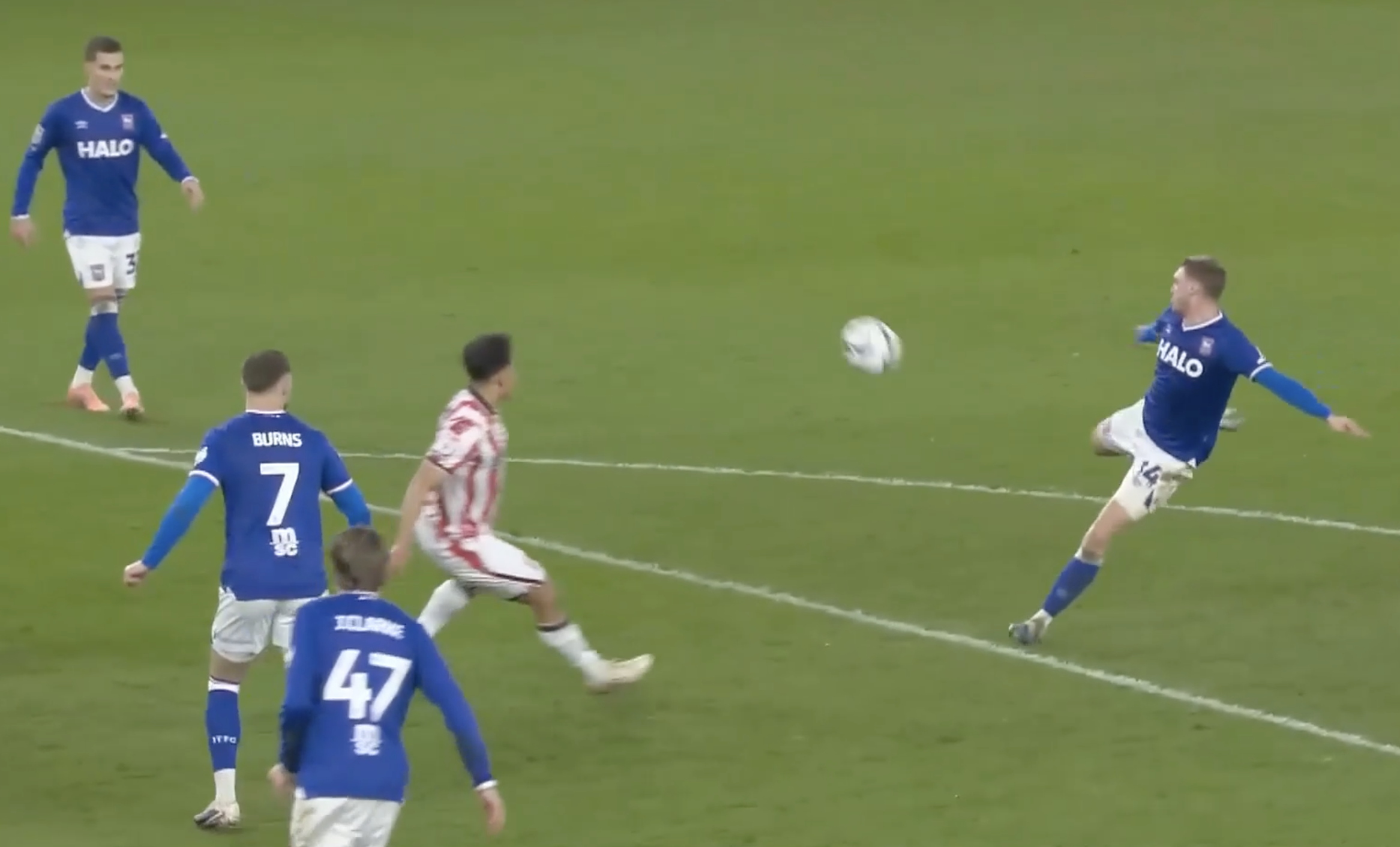 STUNNING STRIKE! Jack Taylor scores a brilliant volley for Ipswich Town