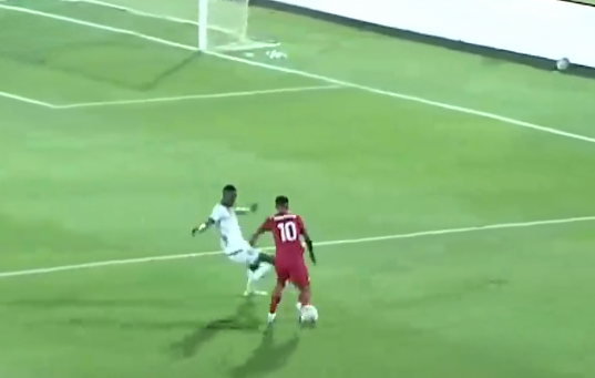 Footwork Fiesta! Rakotoharimalala danced his way to a fine assist