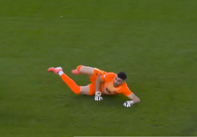 World-class Stop! Garcia gets a strong hand to it