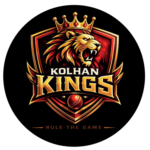Kolhan king cricket logo