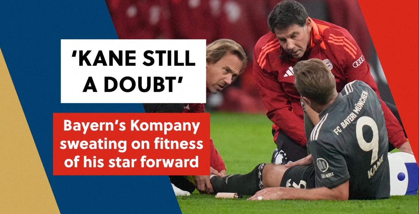 Kane in doubt, Kompany sweating over Bayern’s star striker