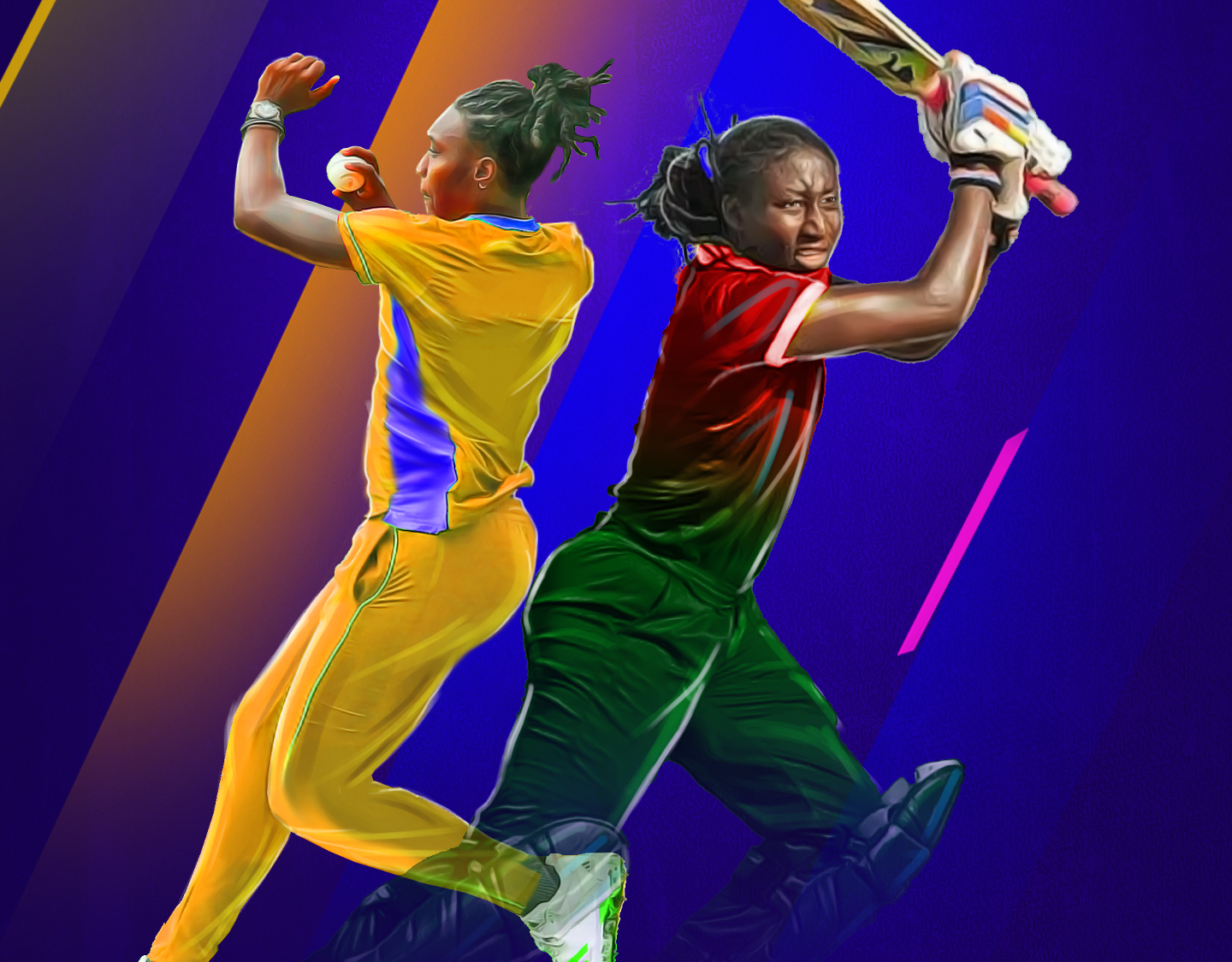 3rd t20i of kenya women tour of rwanda, 2024: rwanda women vs kenya women banner