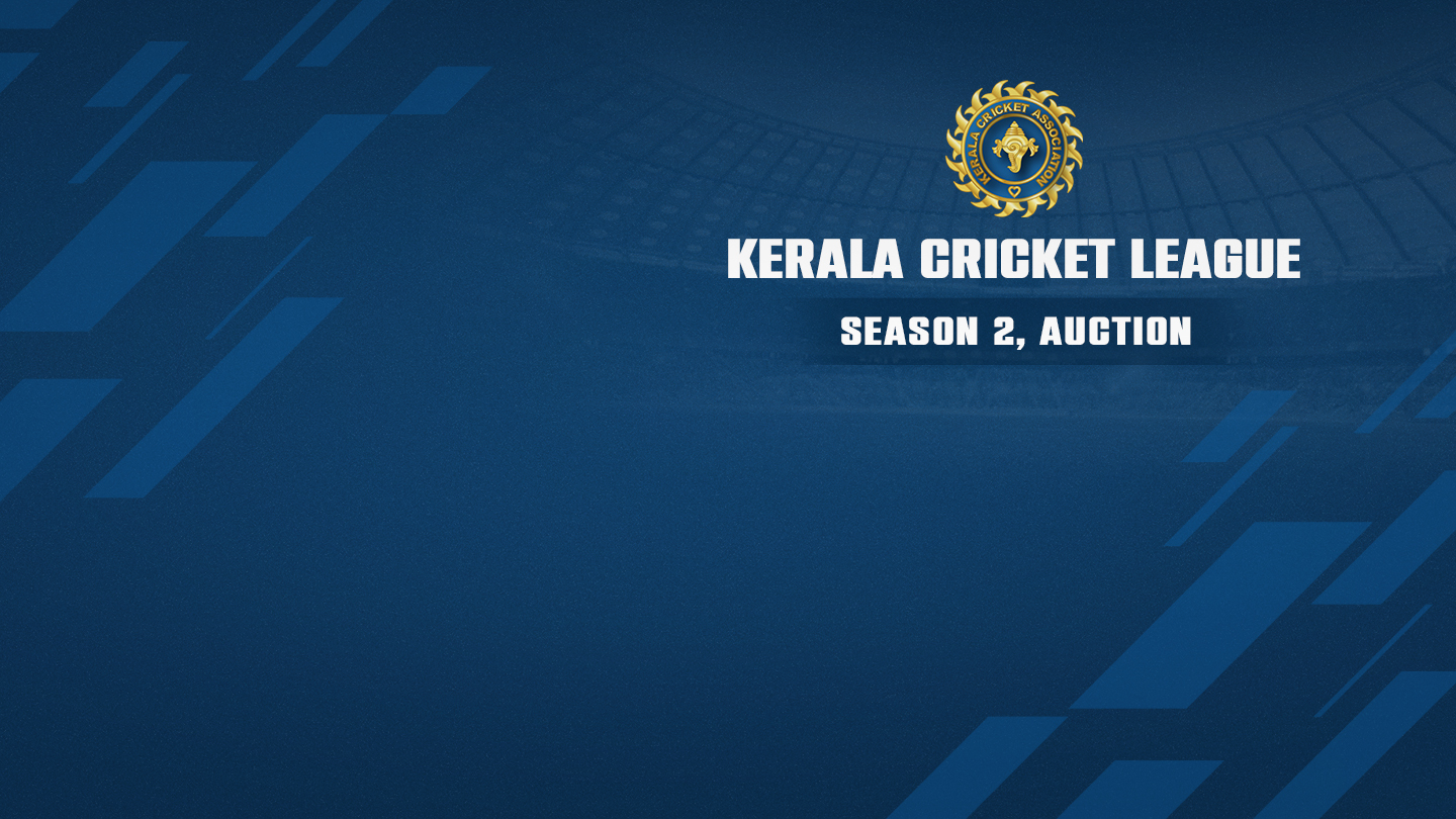 Kerala cricket league season 2 live events banner