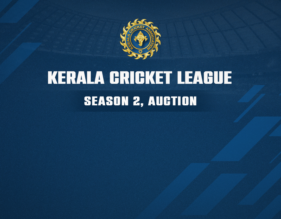 Auction of kerala cricket league season 2 banner