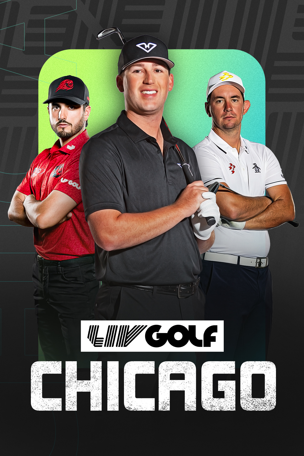 Liv golf chicago golf vertical banner