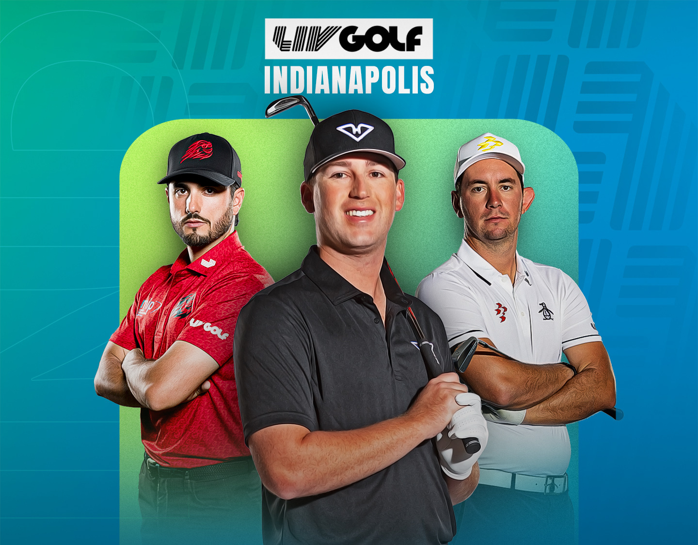 Day 2 of liv golf indianapolis 2025 banner