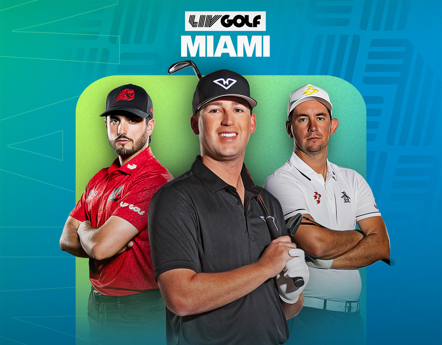 Day 3 of liv golf miami banner