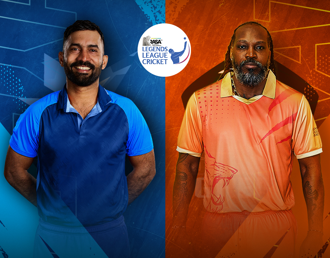 Match 4 of legends league cricket, 2024: southern super stars vs gujarat greats banner