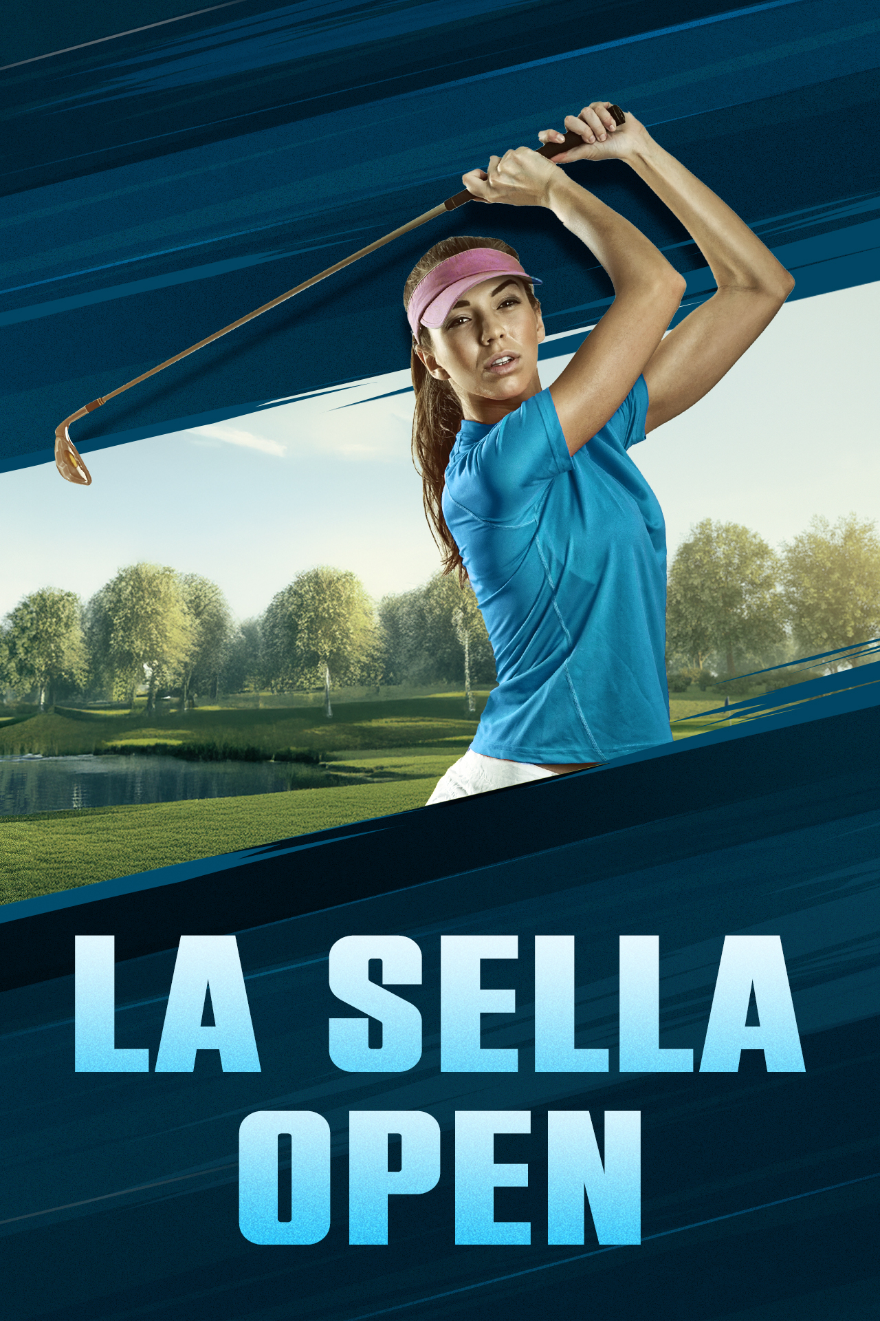 La sella open 2025 golf vertical banner