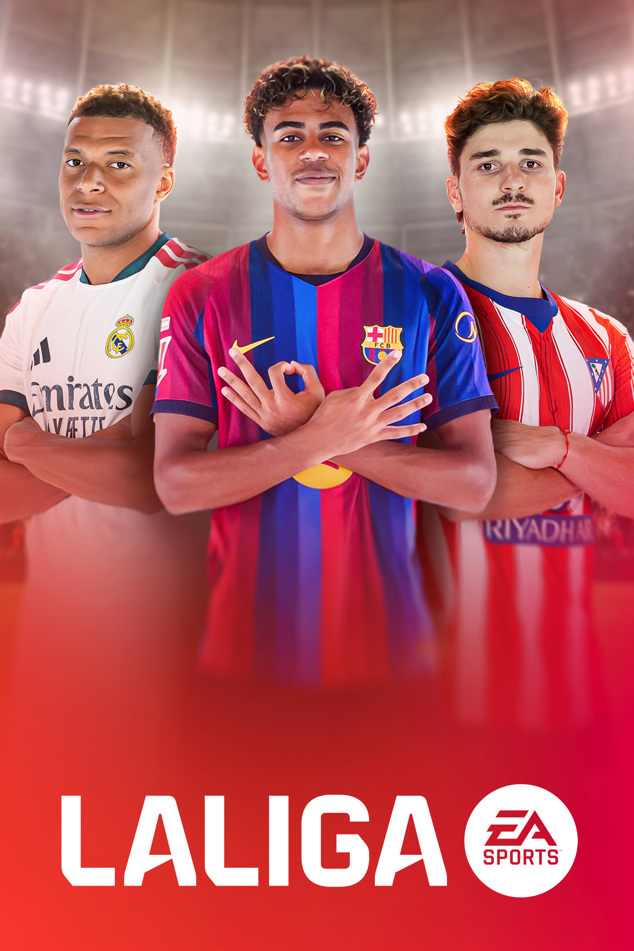 Laliga 2026-27 football vertical banner