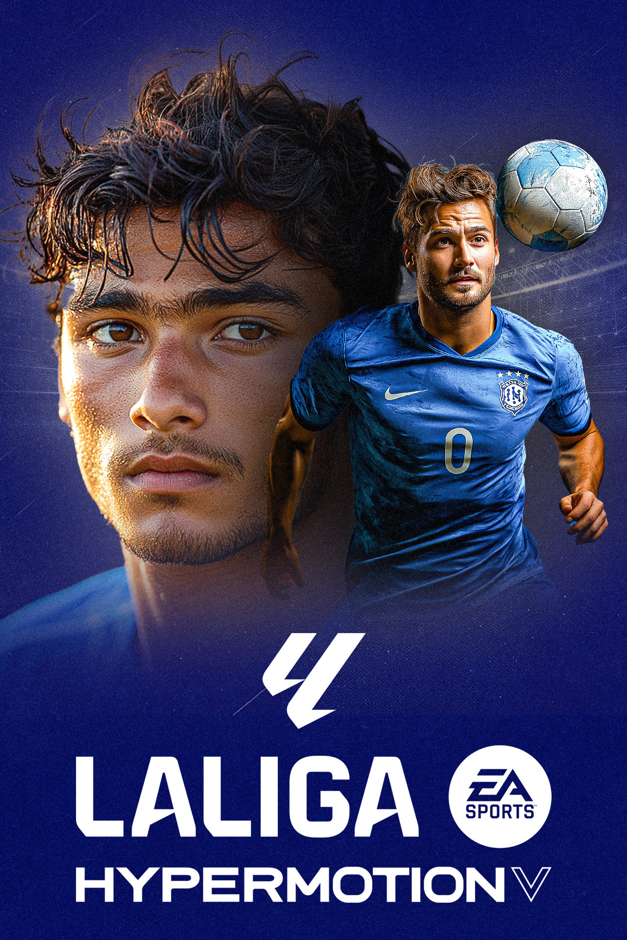 Laliga hypermotion 2025-26 football vertical banner