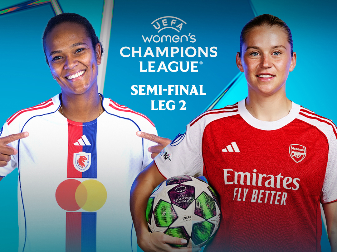Semi-final leg 2 of uefa women's champions league 2025-26 banner