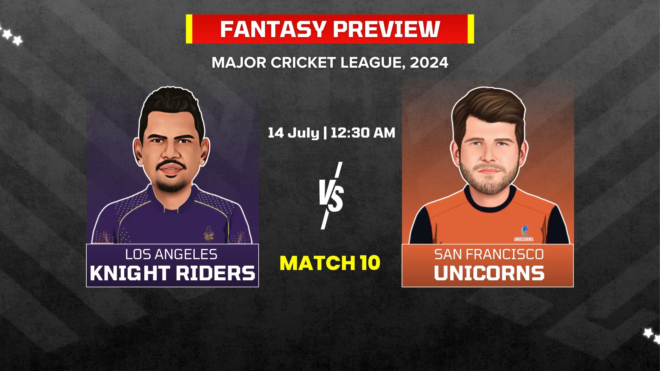 Match 10: Los Angeles Knight Riders vs San Francisco Unicorns | Fantasy Preview