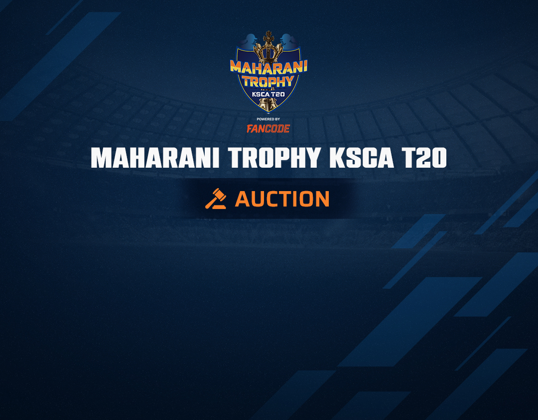 Maharani trophy ksca t20 auction of maharani trophy ksca t20 auction banner
