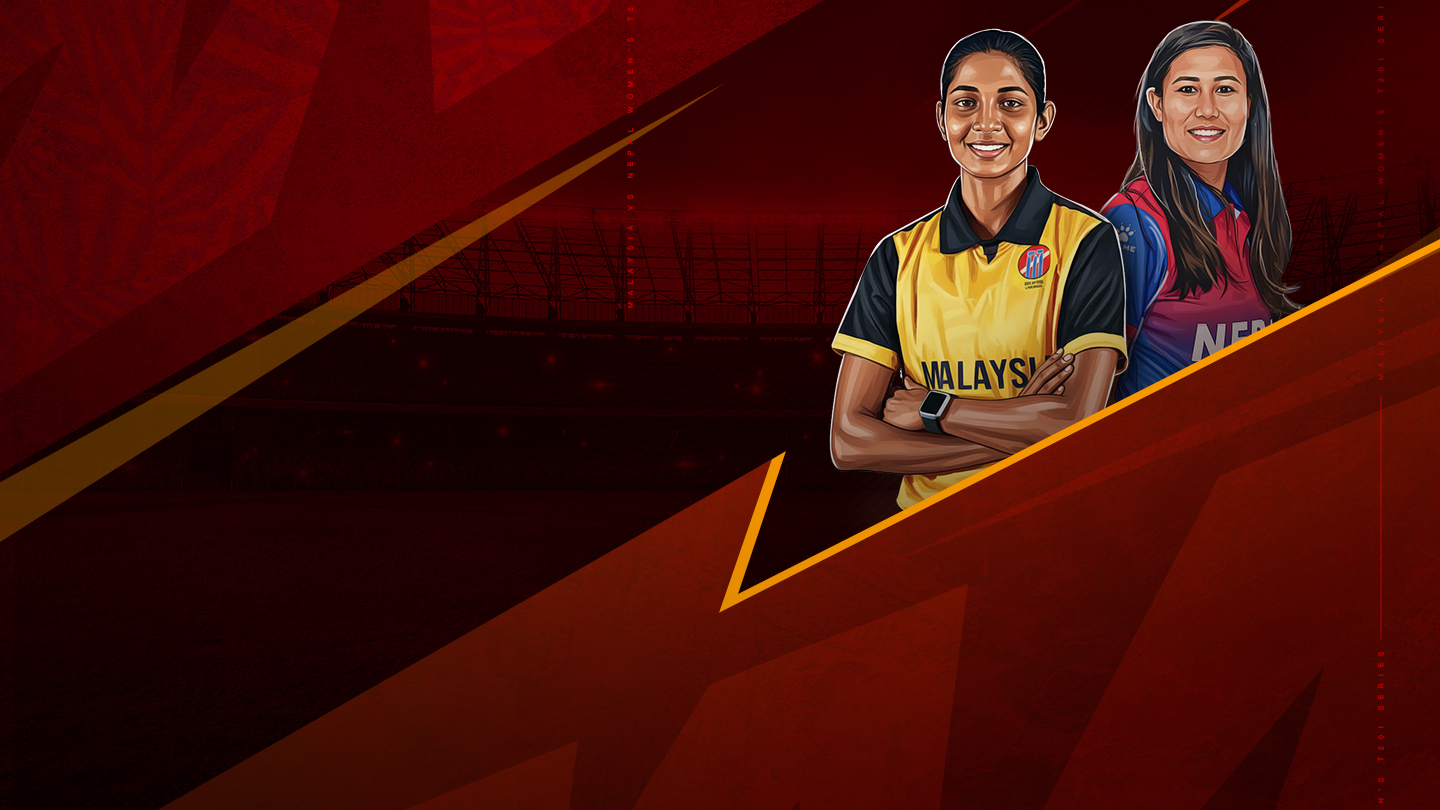 Nepal women tour of malaysia, 2025 cricket banner