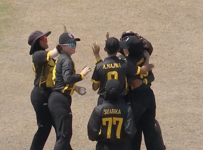Malaysia Women beat Qatar Women by 10 wickets on DLS | Match 18