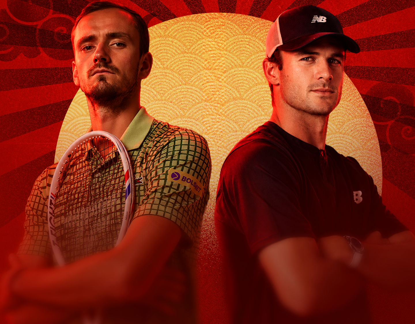 Medvedev vs paul of atp masters - rolex shanghai masters banner