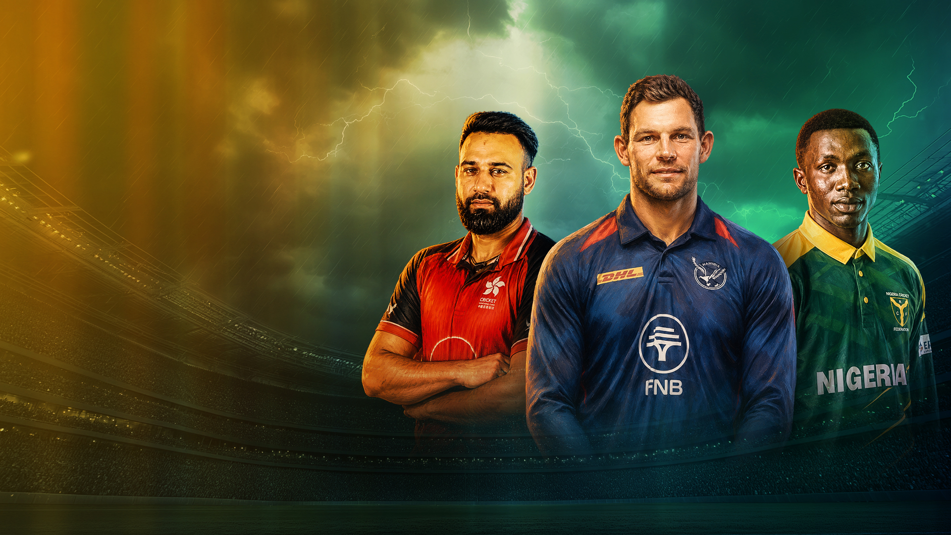Men's t20i tri series in namibia 2026 cricket banner
