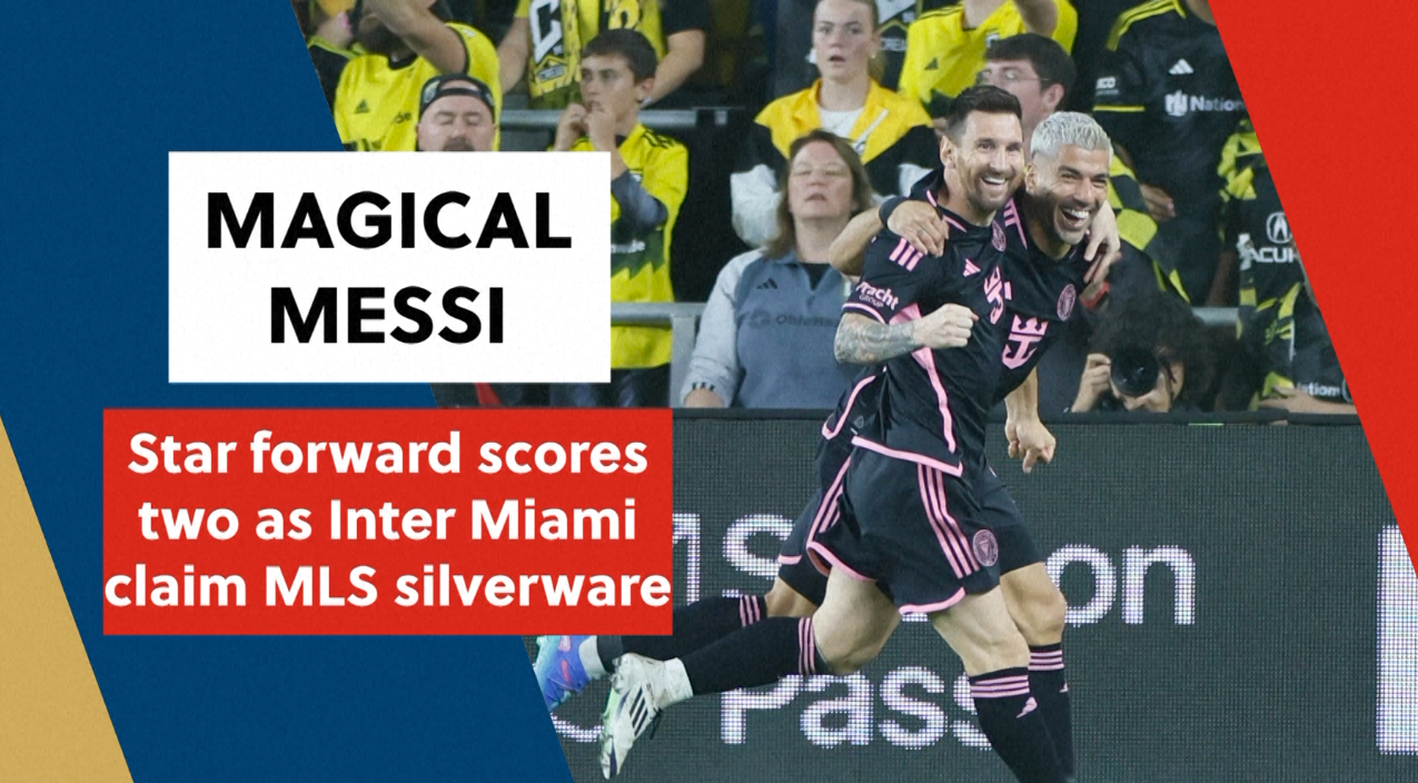 Messi scores two as Inter Miami claim MLS Supporters' Shield silverware