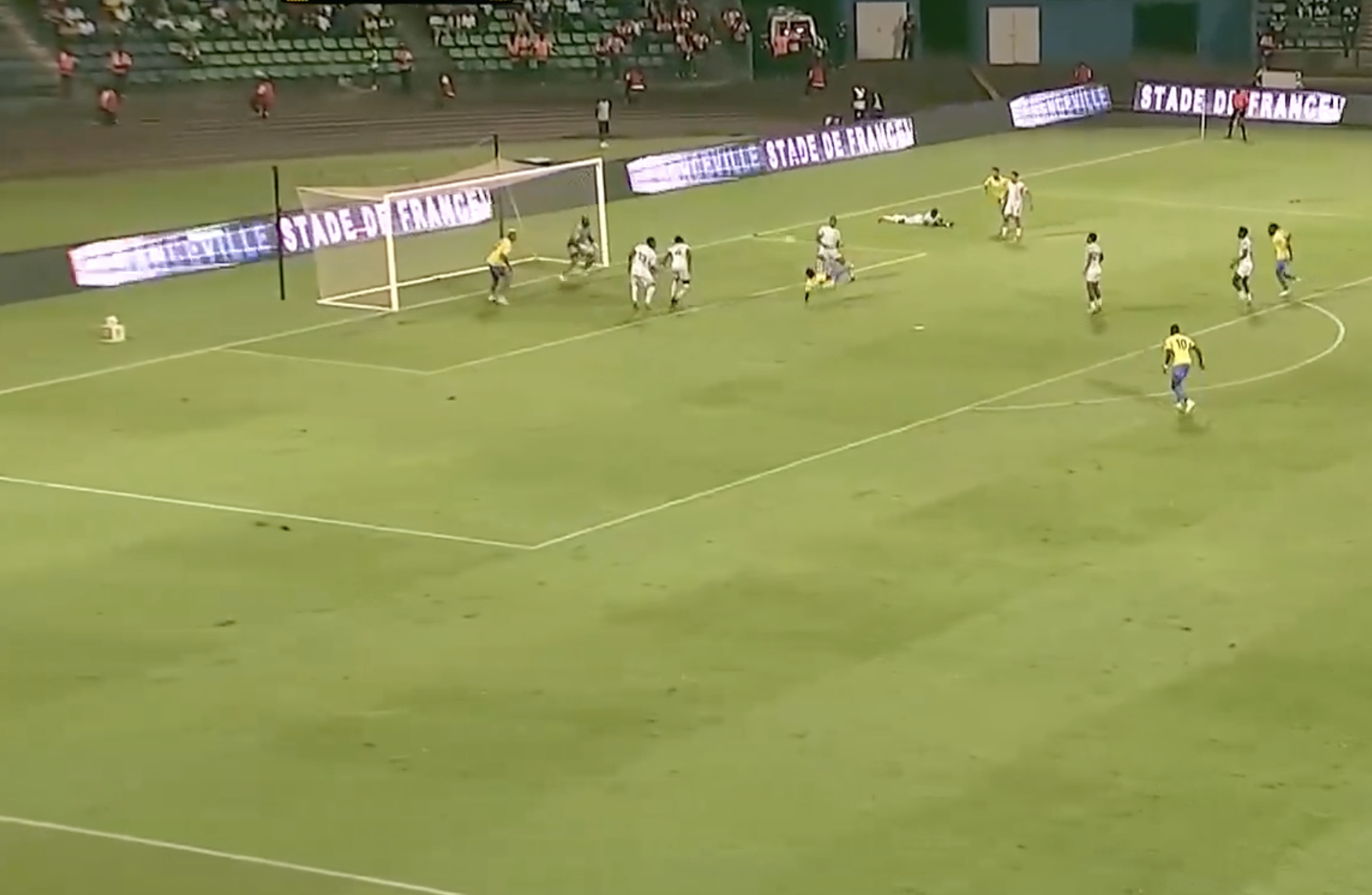 STUNNING GOAL! Bryan Meyo netted a superb goal for Gabon