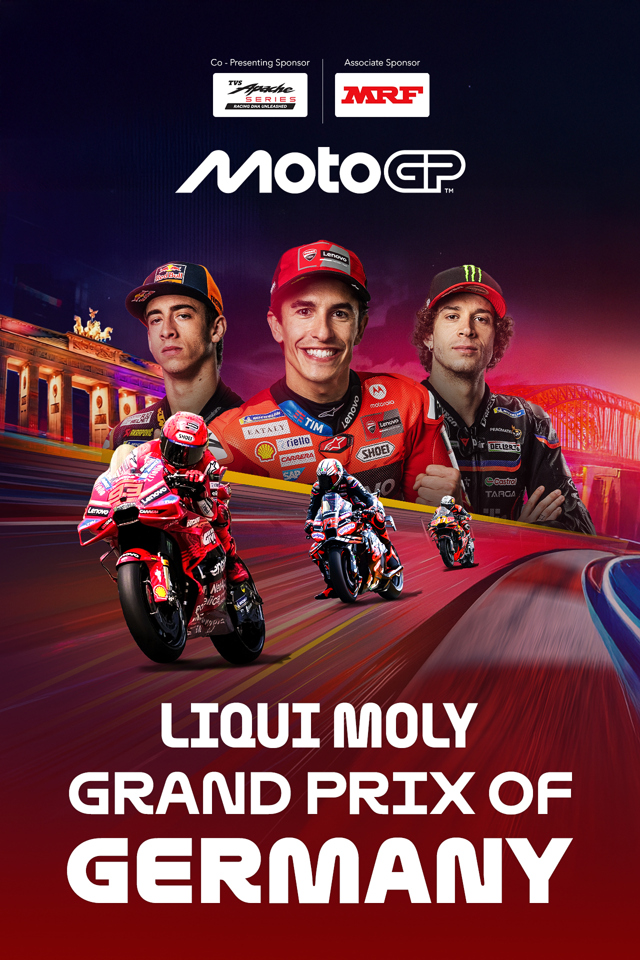 Liqui moly grand prix of germany motogp vertical banner