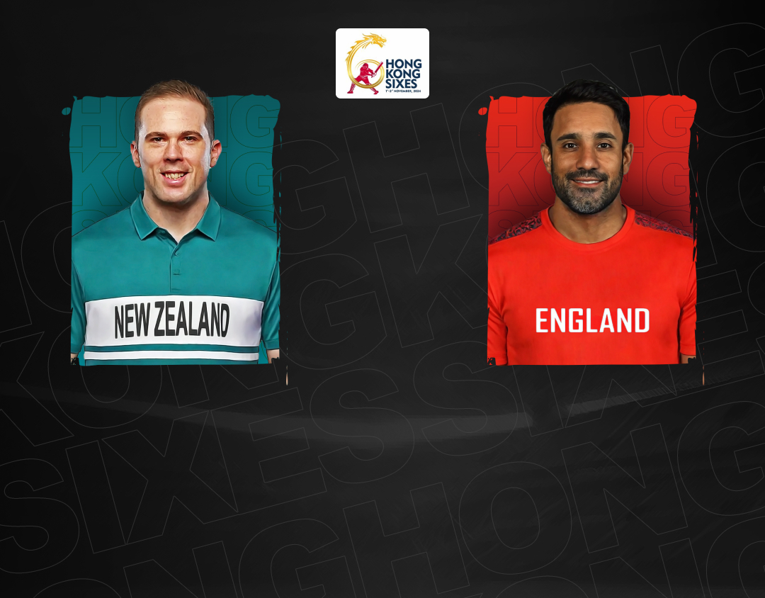 Bowl match 5 of hong kong sixes, 2024: new zealand vs england banner