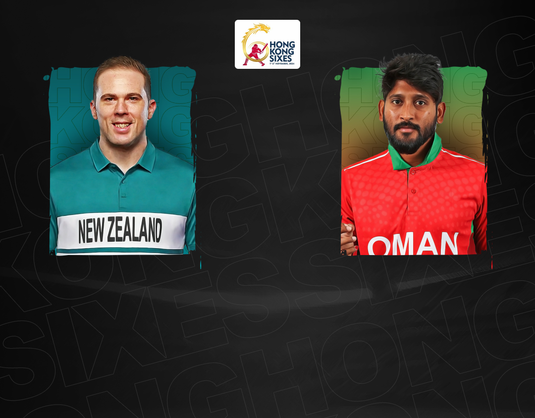 Bowl match 1 of hong kong sixes, 2024: new zealand vs oman banner