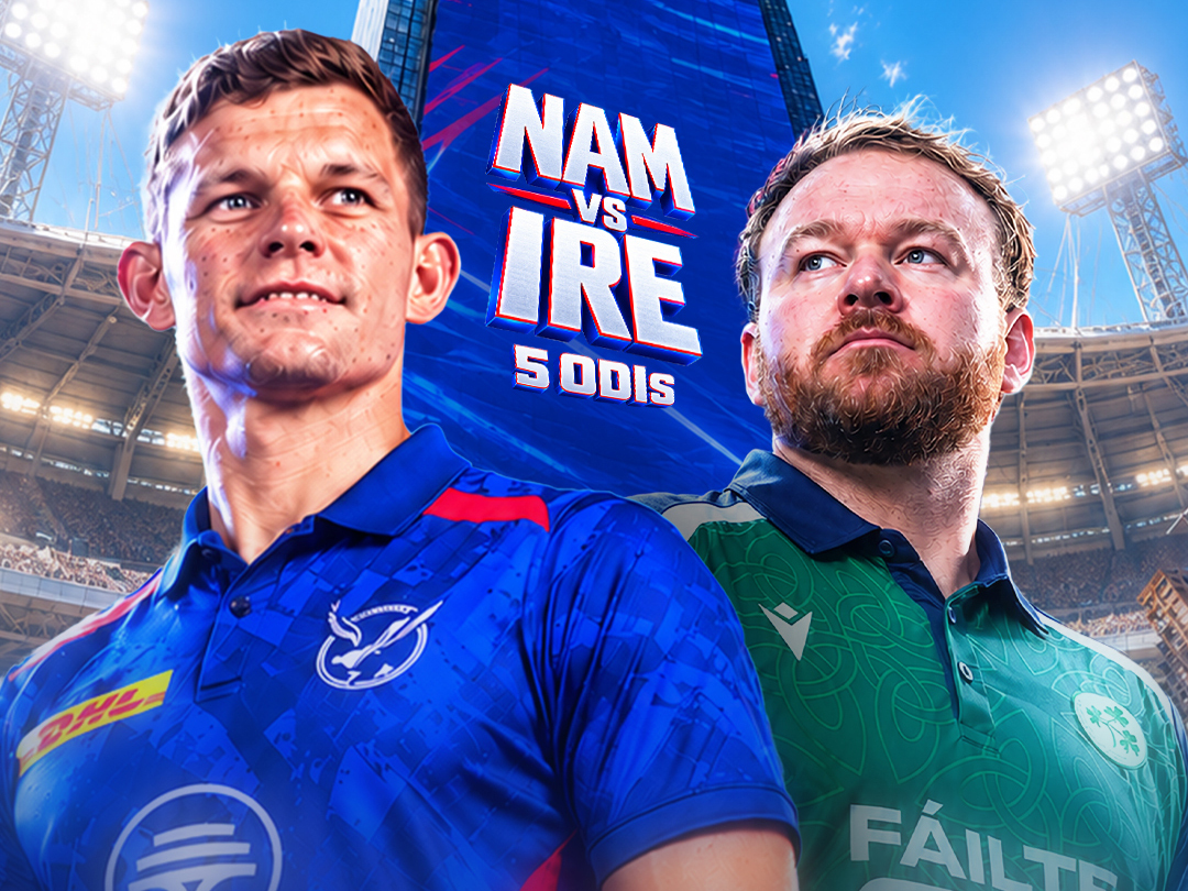 1st odi of ireland tour of namibia, 2026: namibia vs ireland banner