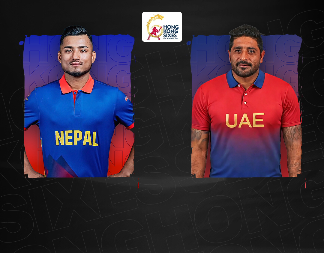Plate semi final 2 of hong kong sixes, 2024: nepal vs united arab emirates banner