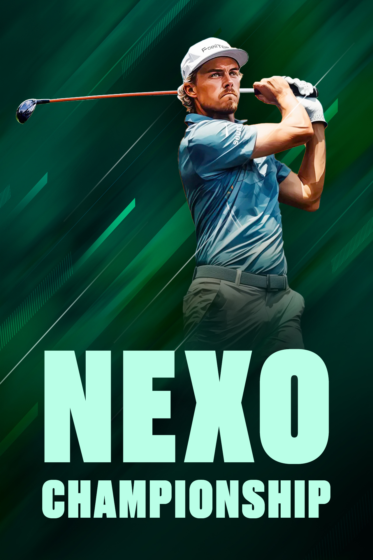 Nexo championship 2025 golf vertical banner
