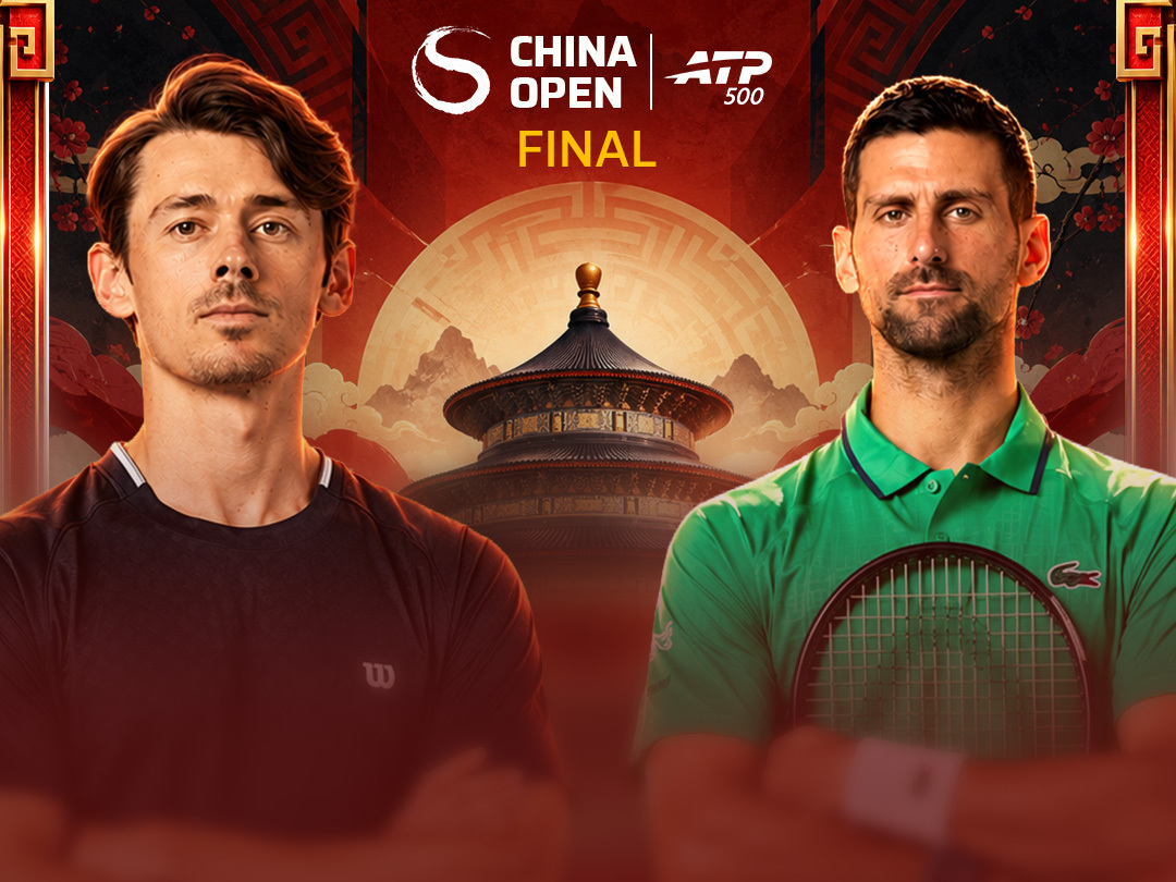 N. Djokovic vs a. De minaur of atp 500 - china open 2026 banner