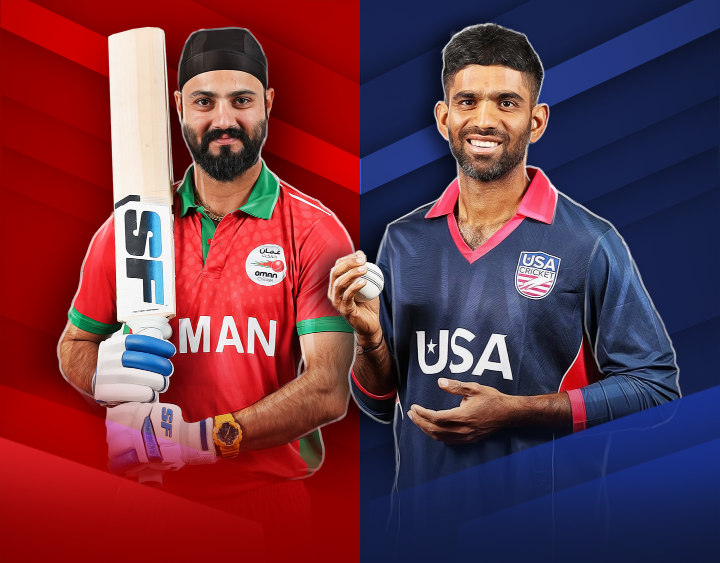 3rd t20i of usa tour of oman, 2025: oman vs usa banner
