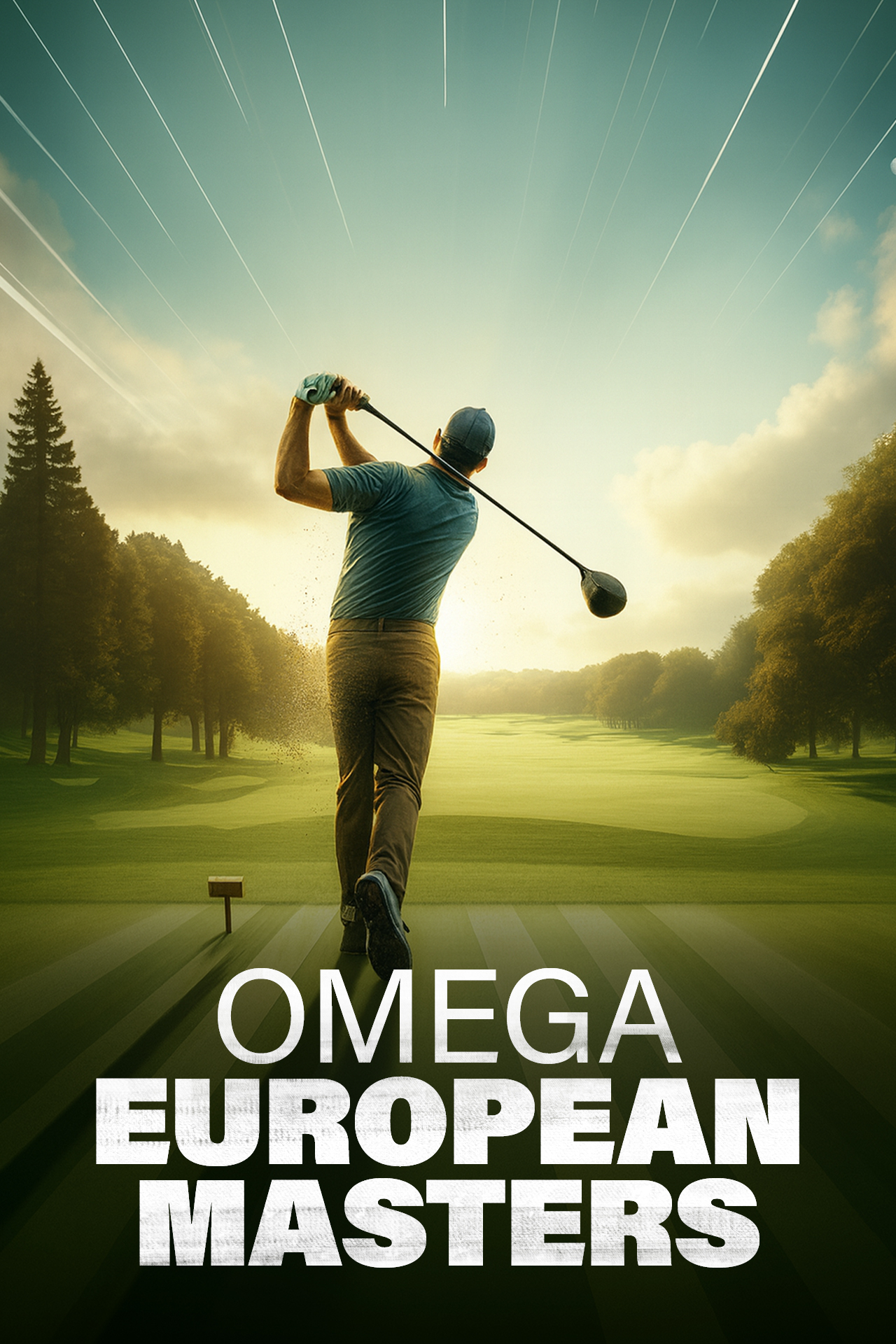 Omega european masters 2025 golf vertical banner