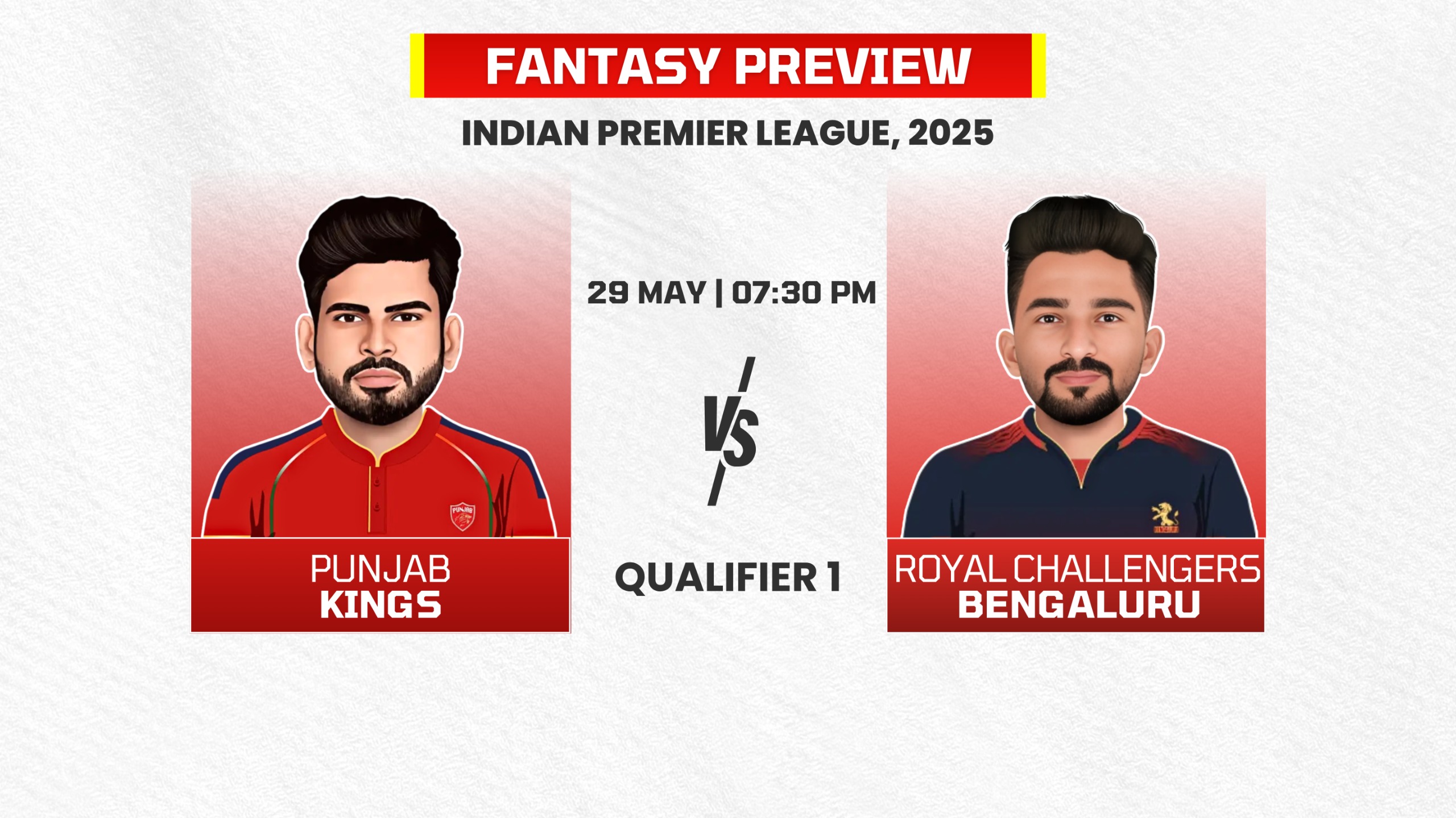 Qualifier 1: Punjab Kings vs Royal Challengers Bengaluru | Fantasy Preview