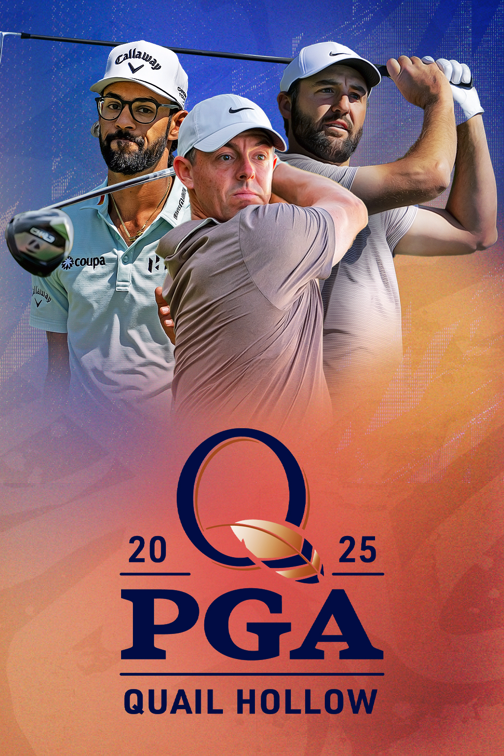 2025 pga championship - quail hollow golf vertical banner