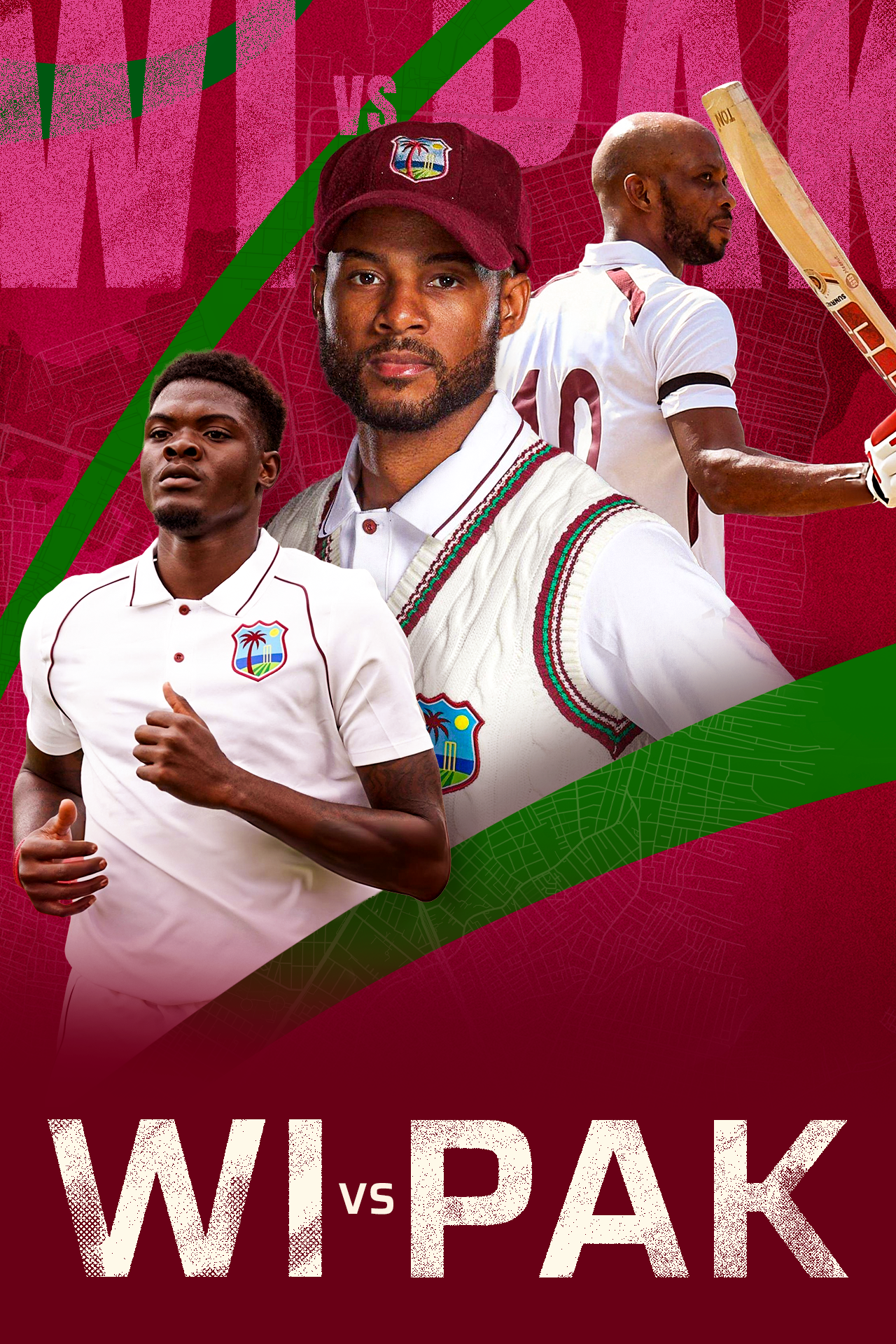 Pakistan tour of west indies, 2026 cricket vertical banner