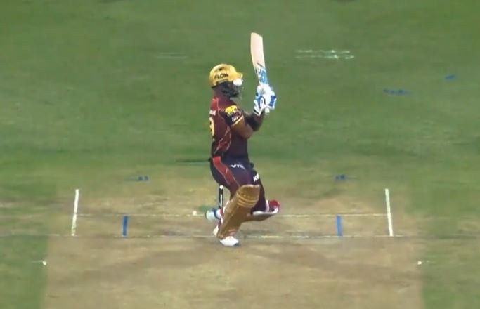 OUCH! Helmet saved Pooran from a scary strike 