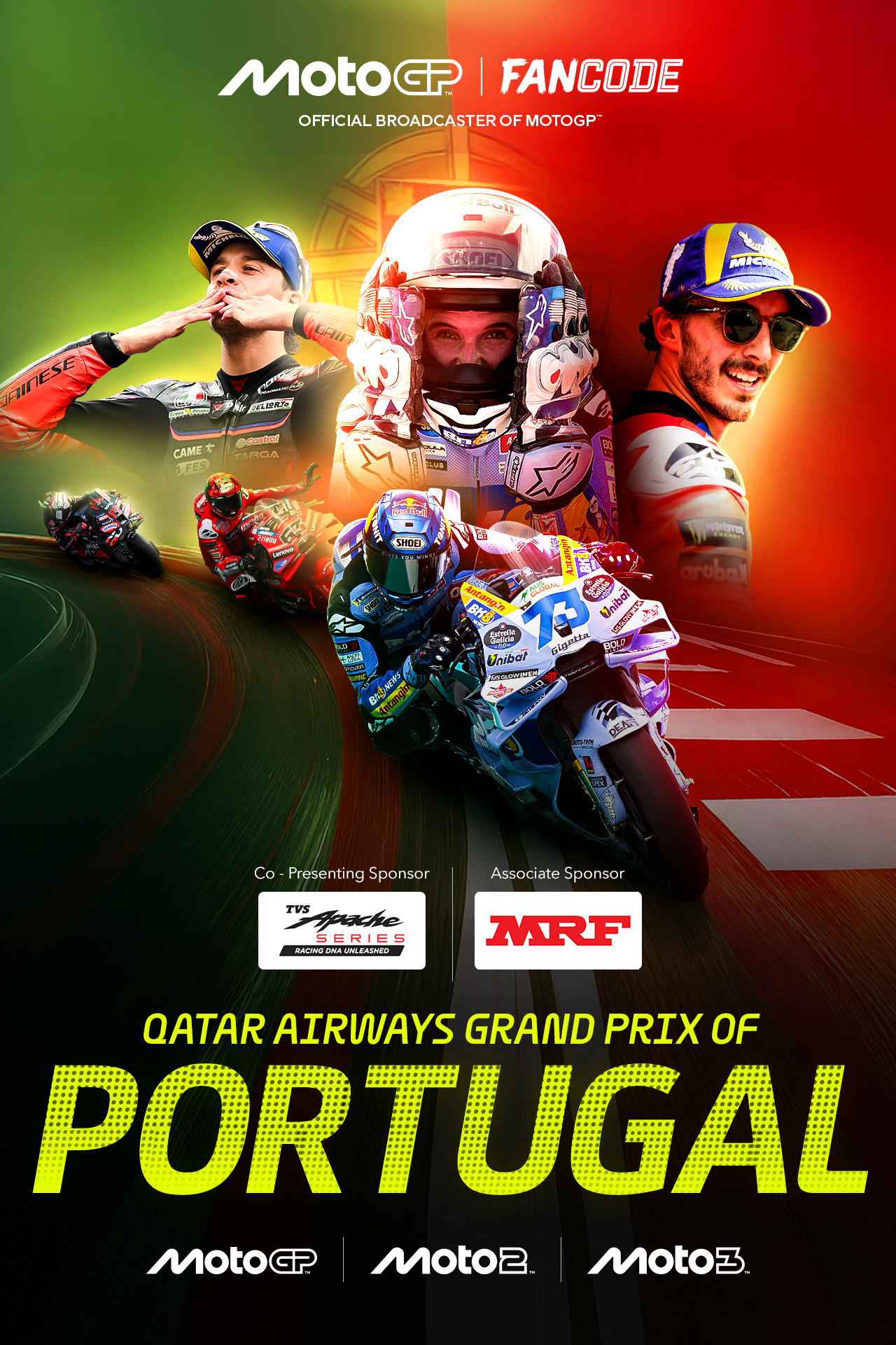 Qatar airways grand prix of portugal motogp vertical banner