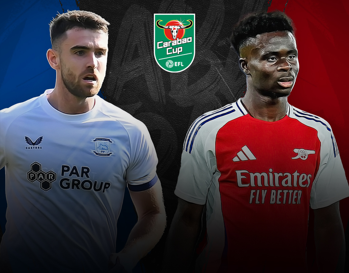 Match #24 of carabao cup 2024-25 banner