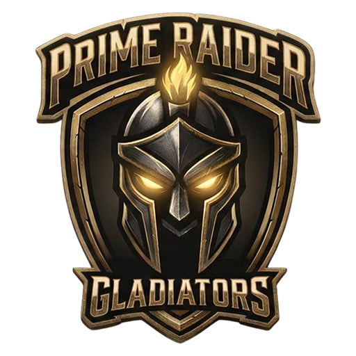 Prime raider gladiators cricket logo