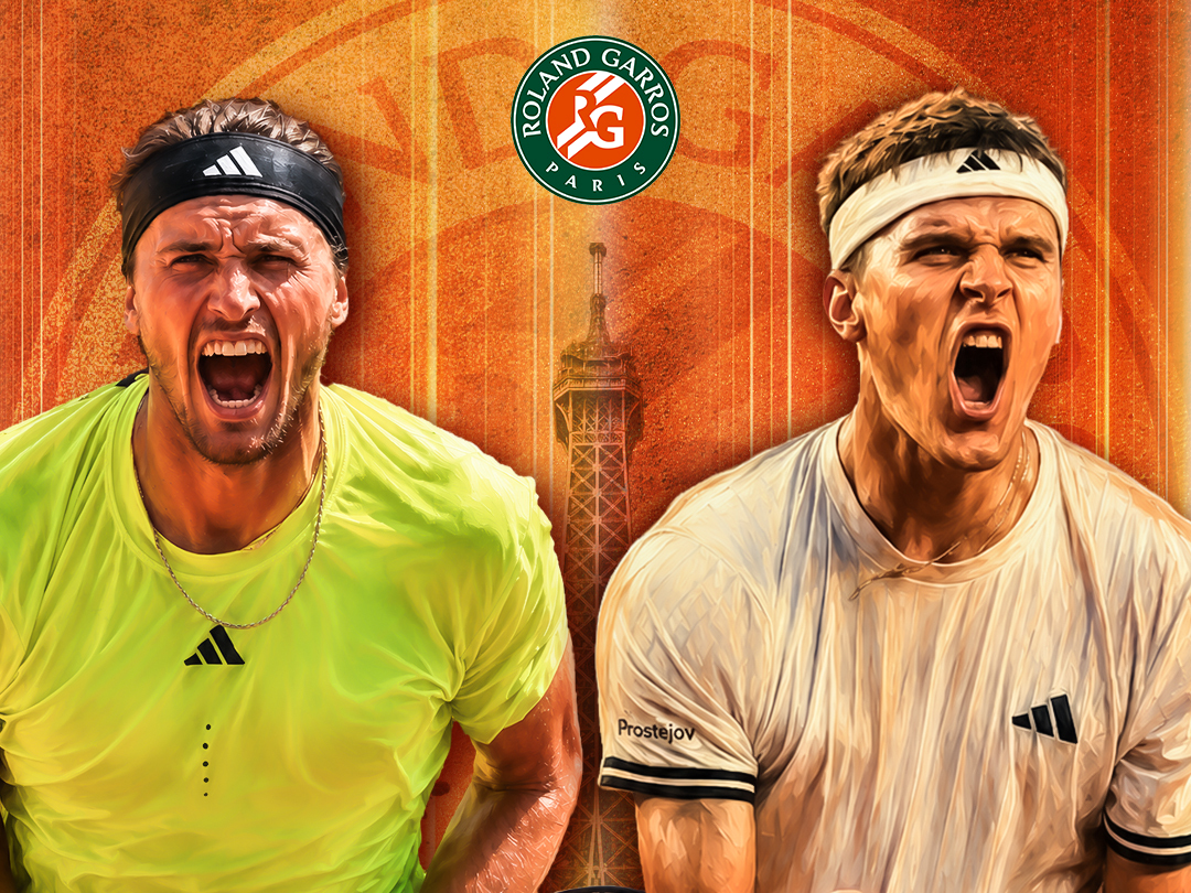 Mensik vs zverev of roland garros 2026 banner