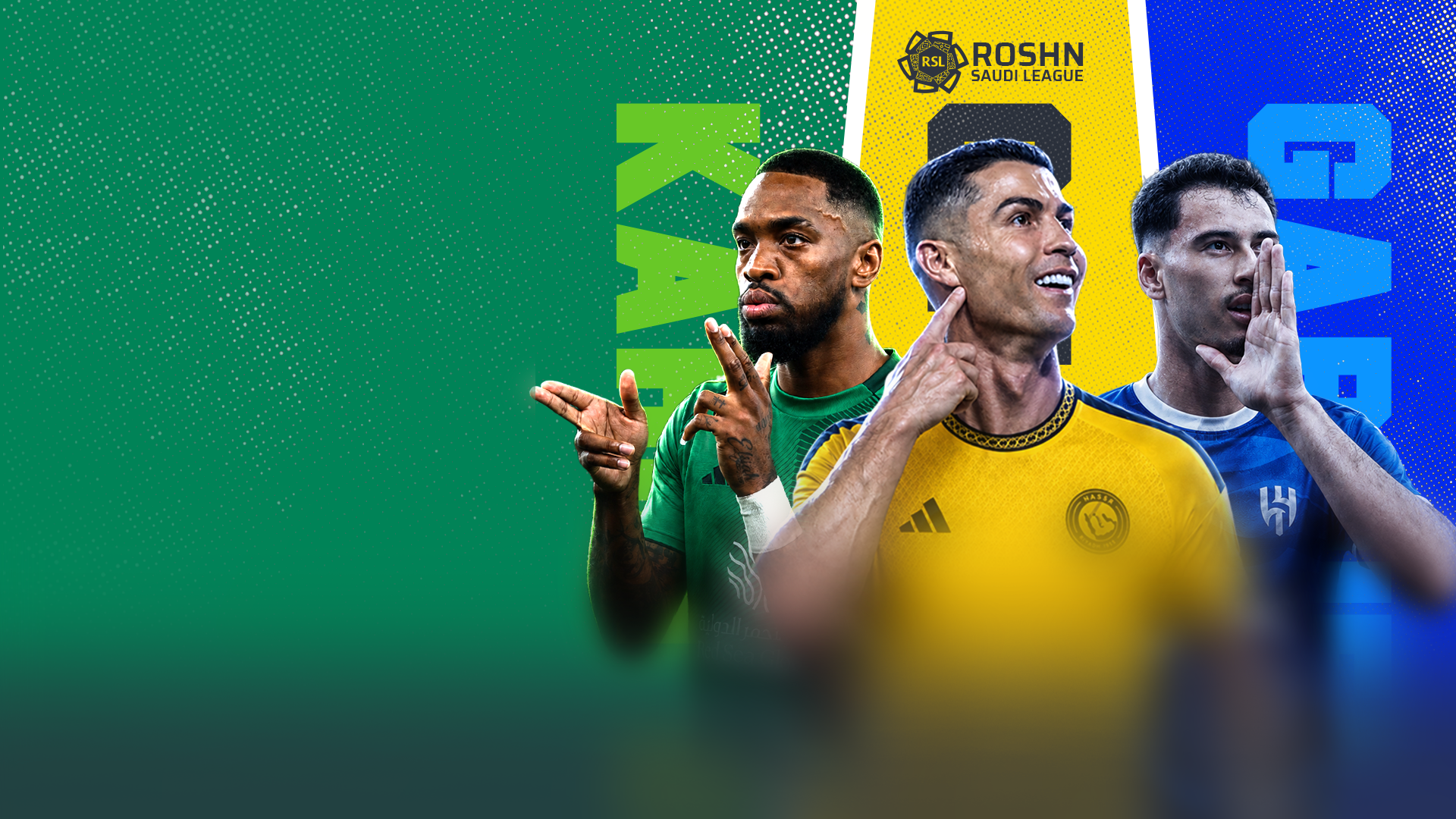 Roshn saudi league 2026-2027 football banner