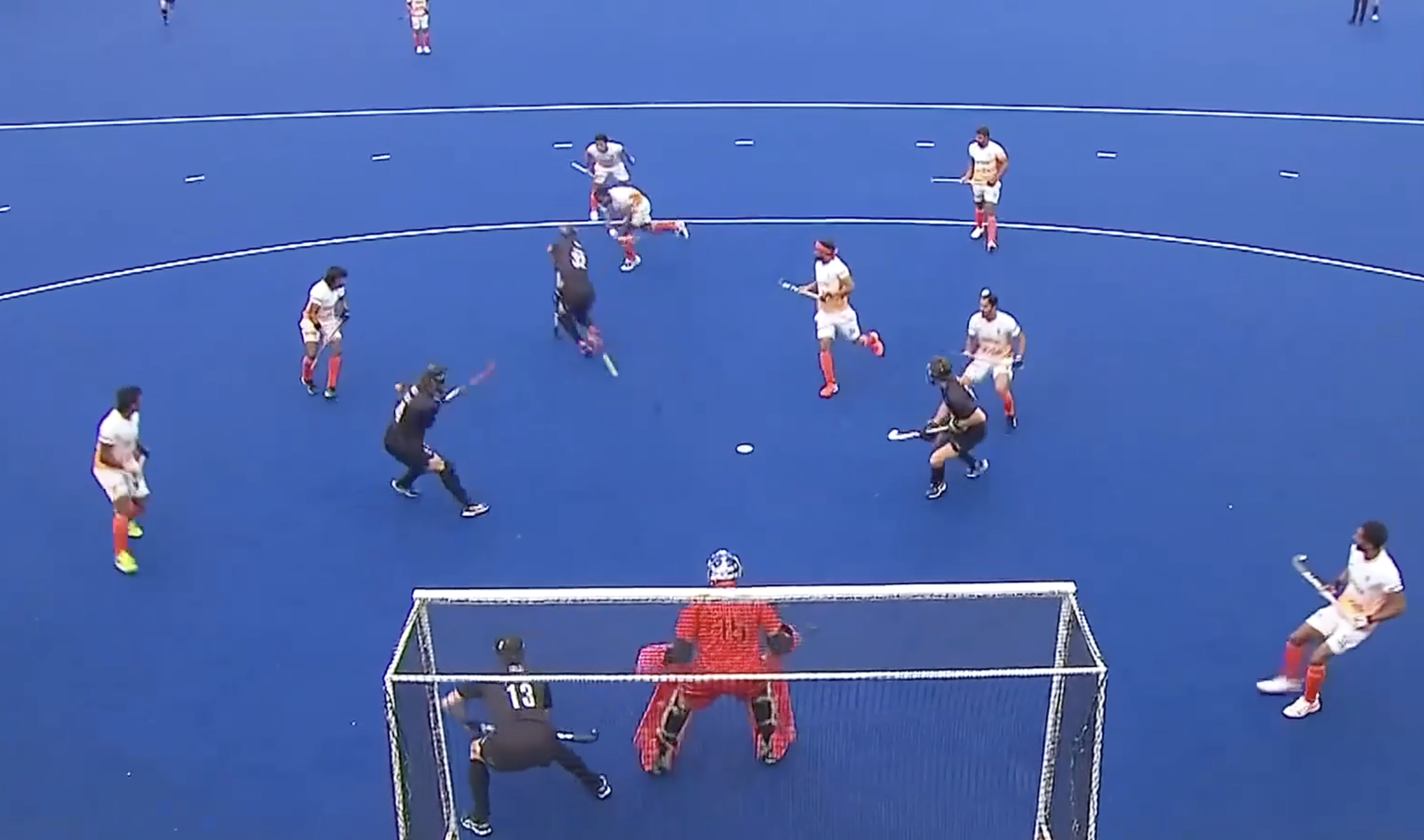 LETHAL! Amit's fine drag-flick gives India an early lead