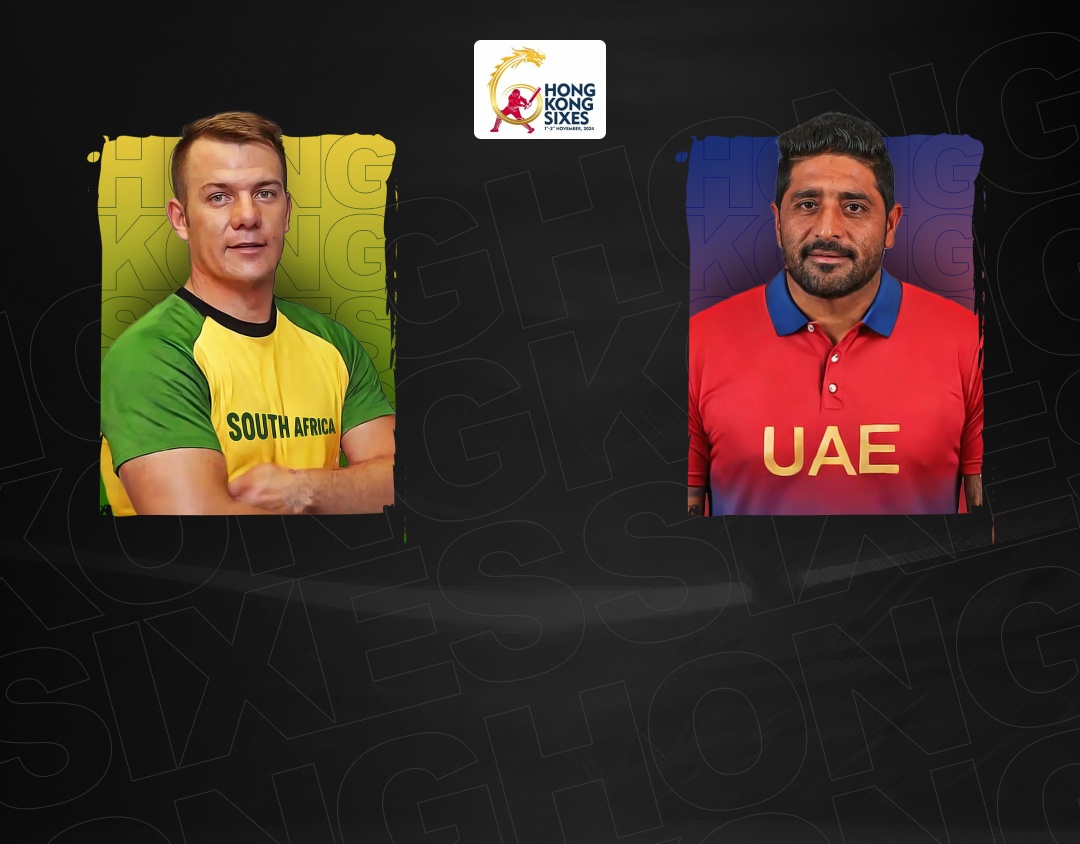 Plate final of hong kong sixes, 2024: south africa vs united arab emirates banner