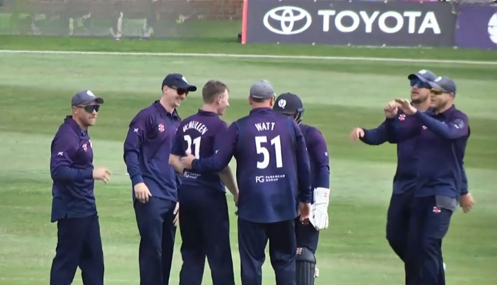 Scotland beat Netherlands by 44 runs | Match 76