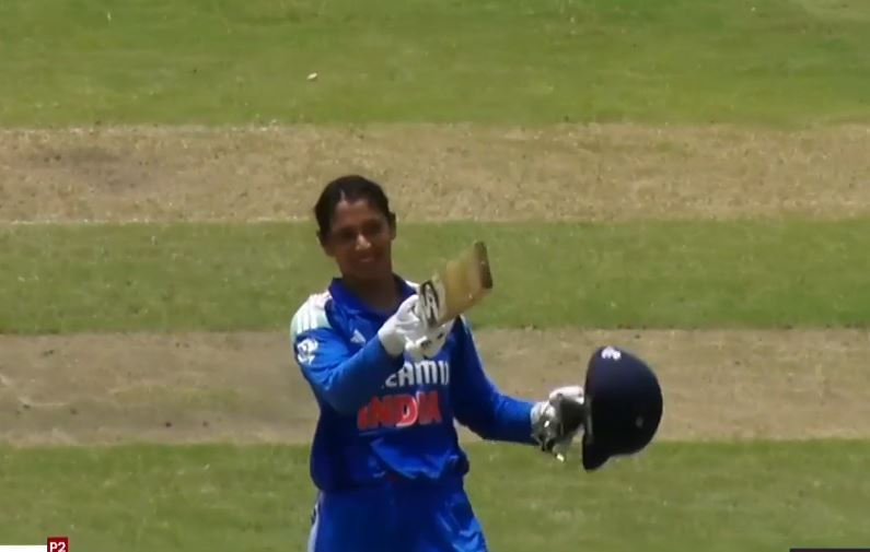 CLASS ACT! Smriti brought up her 11th ODI hundred with a cracker