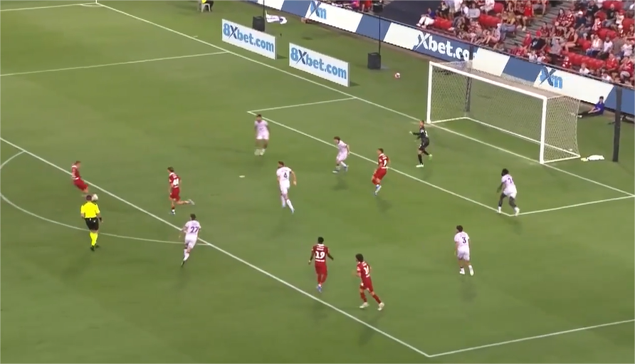 Jonny Yull strikes a thunderous volley to double the lead